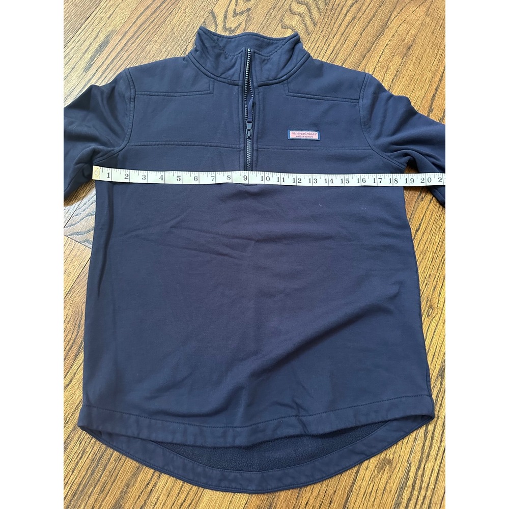 Vineyard Vines Womens The Shep Shirt 1/4 Zip Navy Pullover Top Size Small - Picture 8 of 8